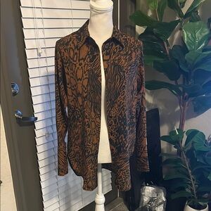 Topshop Button Down Blouse